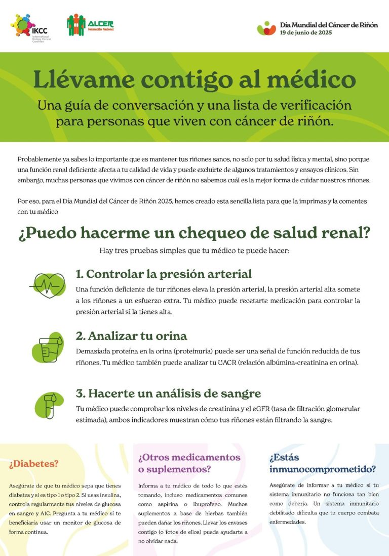 Guía sobre chequeo de salud renal para personas con diabetes, con pasos y verificación.