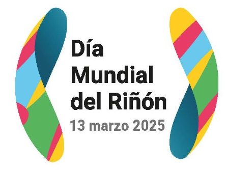 Cartel sobre la salud renal con la fecha del Día Mundial del Riñón: 13 de marzo de 2025.